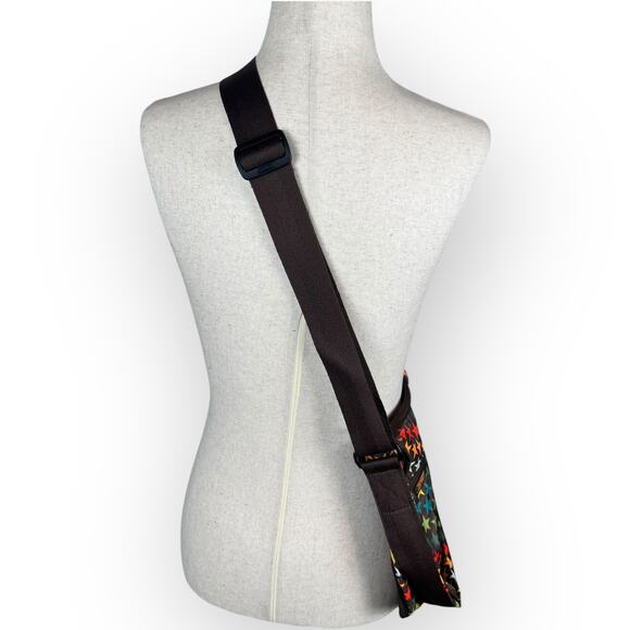 VTG LeSportsac Hobo Bag Rainbow Star Print with Matching Pouch – Rare 2000s - Picture 12 of 14